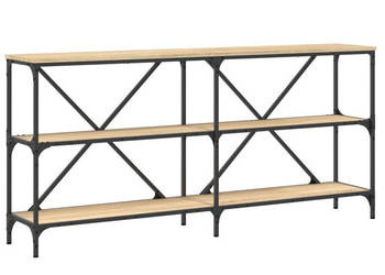 Stolik konsolowy dąb sonoma 160x30x75 cm WM-832849