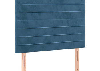 Zagłówki 2 szt. ciemnoniebieskie 100x5x78/88 cm aksamit WM-3116518