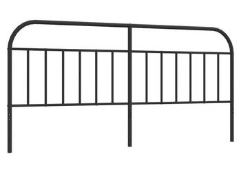 Metalowe wezgłowie czarne 200 cm WM-353673