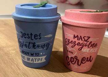 Piękne termiczne kubeczki na kawę, herbatę dla pary