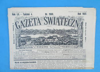 12. Gazeta Świąteczna Rok wydania 1932