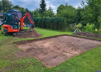 Ziemia Ogrodowa KOPARKA Prace ziemne Wyburzenia Kopanie stawów Przewiert