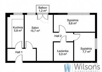 Oferta sprzedaży mieszkania Warszawa Suwalska 47.5m2 3 pok