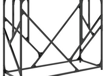 Stolik konsolowy czarny 100x40x80 cm materiał drewnopochodny WM-834115