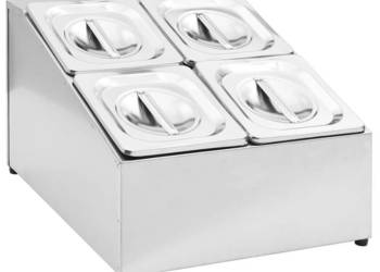 Ekspozytor z 4 pojemnikami GN 1/6 stal nierdzewna WM-51223