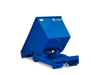 Kontener metalowy uchylny do wózka widłowego 600l Kontener metalowy uchylny do wózka widłowego 600l