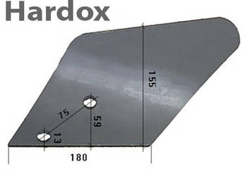 Odkładnia przedpłużka HARDOX 4022101/L części do pługa NAUD