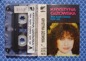 Pop kaseta; Krystyna Giżowska== Nie było, Wifon,1989 rok.