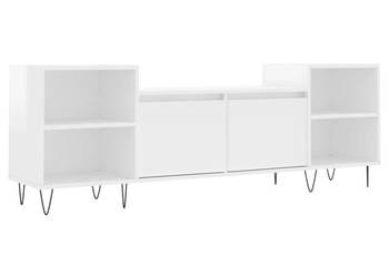 Szafka pod TV wysoki połysk biała 160x35x55 cm WM-831342