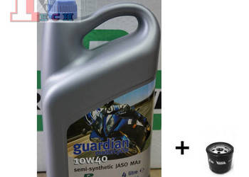 ROCKOIL GUARDIAN 10W40 JASO MA2  +FILTR OLEJU HF303