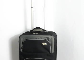 Mała walizka kabinowa dwukołowa SASSON / North Pole – czarno-szara (54 cm)