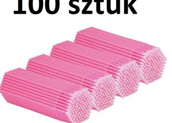Mikro cienkie aplikatory do zakładania rzęs | 100 sztuk