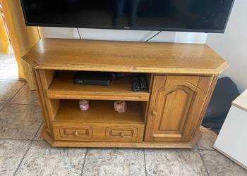 Stolik komoda dębowa pod telwizor dąb rustykalny przecena wyprzedaż !!