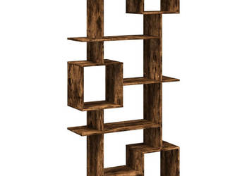 Regał przydymiony dąb 92x29x188 cm materiał drewnopochodny WM-3310320