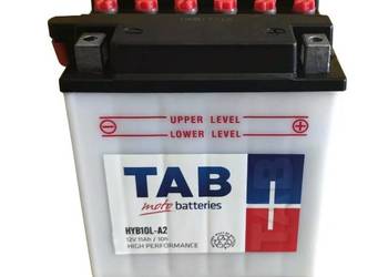 Akumulator motocyklowy 12V 11Ah 140A P+ TAB YB10L-A2 (HYB10L-A2)