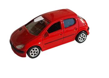 Zabawka model samochodu metalowy Peugeot 206 skala 1:60 Welly NEX