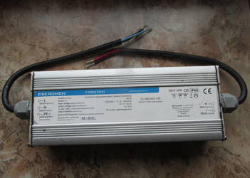 Hermetyczny do pracy na zewnątrz zasilacz Bergmen 150W 12V