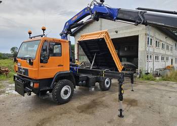 MAN L22 8 153 OFF ROAD duży HDS terenowy wywrotka 3 strony dla energetyki