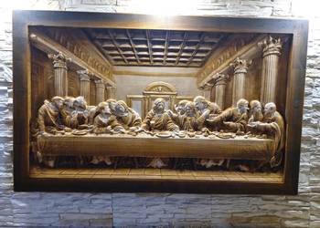 Ostatnia Wieczerza - Plaskorzezba - Drewno