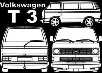 VW T3 Grafika ścienna mdf