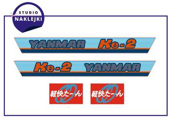 Naklejki Nalepki Ciągnik Yanmar KE-2 Kubota Minitraktorek Nalepka