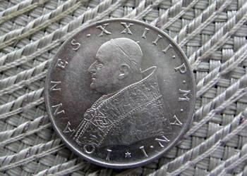 Watykan 100 Lirów 1959r - Papież Jan XXIII - Ładna