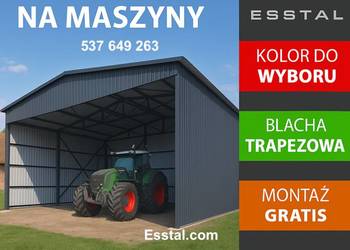 Duży Garaż Grafit - OTWARTY  | Wiata | Hala |Garaż Blaszany| - ESSTAL-