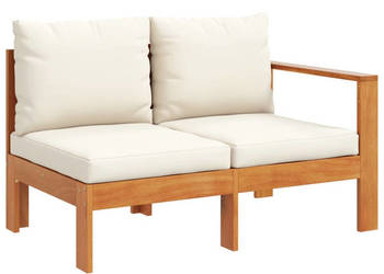 Sofa ogrodowa z podłokietnikiem 2-osobowa drewno akacjowe WM-367624