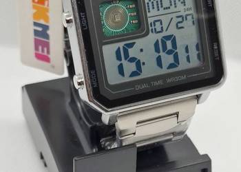 Nowy zegarek męski z widocznym CHIP marki SKMEI 2033 kolor srebrny Nowy zegarek męski z widocznym CHIP marki SKMEI 2033 kolor srebrny