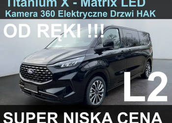 Ford Tourneo Custom PHEV 232KM Plug-in Kamera 360 Elektryczne Drzwi Hak Su…