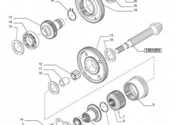 New Holland T6010 Tuleja 29t 47125132