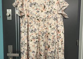 Shein Curve sukienka modny wzór kwiaty floral nowa hit roz.44
