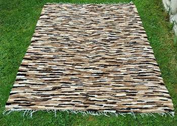 Dywan Ręcznie Tkany Handmade Naturalna Skóra Owcza