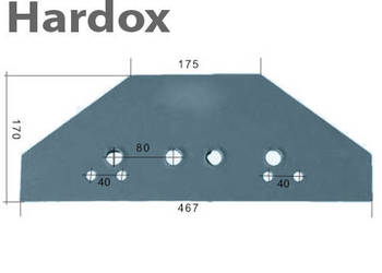 Płoza krótka HARDOX 063610/S części do pługa KVERNELAND