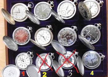 2 x Pobieda MOŁNIA Molnija Zegarek Kieszonkowy 100% Sprawne Bdb Stan