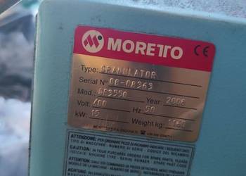 Młyn do tworzyw sztucznych Moretto GR3550