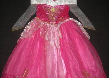 Strój kostium przebranie AURORA ŚPIĄCA KRÓLEWNA 5-6 lat 110-116cm DISNEY