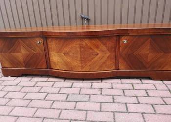 Komoda ART-DECO 201 Orzech RTV Niska Stara Antyk Po Renowacji.