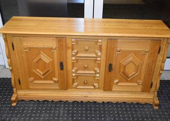 komoda z drewna dębowego - jak nowa