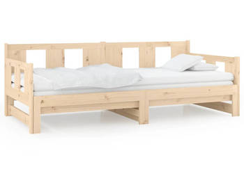 Łóżko rozsuwane lite drewno sosnowe 2x(90x200) cm WM-820282