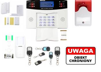 Bezprzewodowy alarm WIFI GSM LCD APP syreny polski