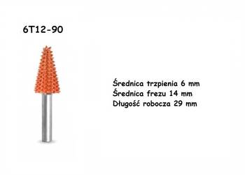 TARNIK 6T12-90 DO CZYSZCZENIA GUMY RZEŹBIENIE ZGRUBNE