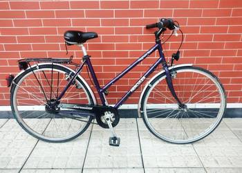 rower damka FIOLETOWA HERCULES, koła 28", przerzutki, okazja