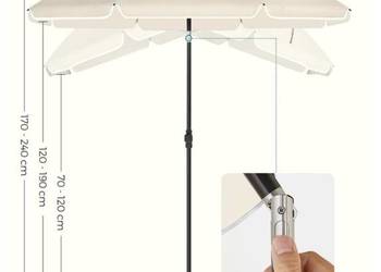 Parasol plażowy beżowy nowy