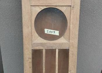 S107 Skrzynia obudowa starego zegara szafka witrynka surowa