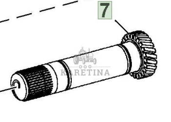 John Deere IVT AUTOPOWER 6820 6920 6920S Przekładnia Zębata Czołowa 23 zęb…