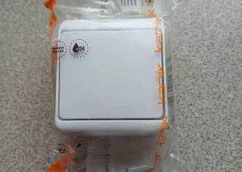 Łącznik przełącznik pojedynczy Junior WHE-1 biały