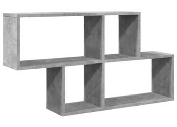 Półka ścienna szarość betonu 100x20x53 cm WM-848020
