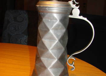 Peltro Etain Pewter Zinn duży cynowy kufel Peltro Etain Pewter Zinn duży cynowy kufel