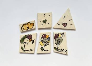 magnesy na lodówkę - komplet 6 sztuk - (zestaw nr 6)